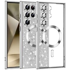 Techsuit Case for Samsung Galaxy S24 Ultra - Techsuit Luxury Glitter MagSafe - Silver 5949419131316 έως 12 άτοκες Δόσεις