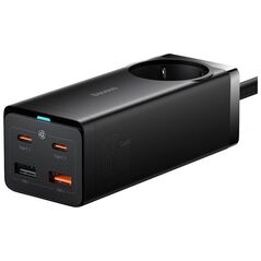 Baseus Prelungitor Priza, Incarcator 2xUSB + 2xUSB-C + AC, 65W - Baseus GaN3 Pro (PSZM000901) - Black 6932172610241 έως 12 άτοκες Δόσεις