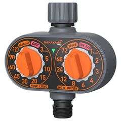 Nakayama pro Gh9139 Nakayama pro Gh9139 Προγραμματιστής Ποτίσματος Μπαταρίας, με δύο Διακόπτες Προγραμματισμού 073826 έως 12 Άτοκες Δόσεις