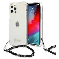 Original Case IPHONE 12 PRO MAX Guess Hardcase Black Pearl (GUHCP12LKPSBK) transparent 3666339003715