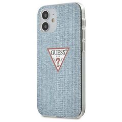 Original Case IPHONE 12 MINI Guess Hardcase Jeans Collection (GUHCP12SPCUJULLB) blue 3700740481844