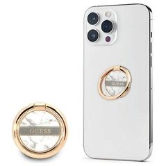 Phone Holder Ring Stand GUESS Marble GURSHCHMAG white 3666339050450