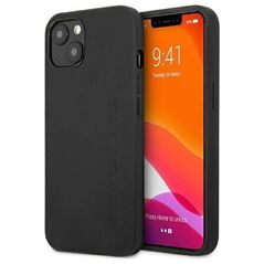 Case IPHONE 13 MINI Mercedes AMG Hardcase Leather Hot Stamped (AMHCP13SDOLBK) black 3666339018856