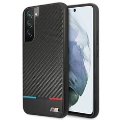 Original Case SAMSUNG GALAXY S22+ PLUS BMW Hardcase M Collection Triangles (BMHCS22MPUCARTCBK) black 3666339043360