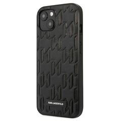 Original Case IPHONE 13 MINI Karl Lagerfeld Hardcase Monogram Plaque black 3666339049126