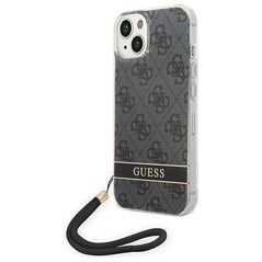 Original Case IPHONE 14 PLUS Guess Hardcase 4G Print Strap (GUOHCP14MH4STK) black 3666339093808