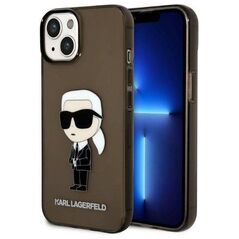 Original Case IPHONE 14 PLUS Karl Lagerfeld Hardcase Ikonik Karl Lagerfeld (KLHCP14MHNIKTCK) black 3666339087050