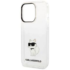 Karl Lagerfeld IML Choupette NFT Apple iPhone 14 Pro Max (6.7) hátlapvédő tok átlátszó (KLHCP14XHNCHTCT) 3666339087159