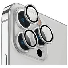 Tempered Glass for Camera IPHONE 14 PRO / 14 PRO MAX UNIQ Optix Aluminium Camera Lens Protector z Aplikatorem srebrny 8886463682463