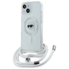 Original Case IPHONE 13 / 14 / 15 Karl Lagerfeld Hardcase Silicone Choupette Head MagSafe (KLHMP15SHCKHNT) transparent 3666339286989