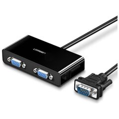 UGREEN 40254 VGA video splitter up to 2x VGA - 1m (black) 6957303829187
