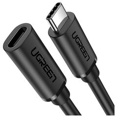 UGREEN USB Type C 3.1 Gen2 Male to Female Cable Nickel Plating 1m (Black) 6957303813872