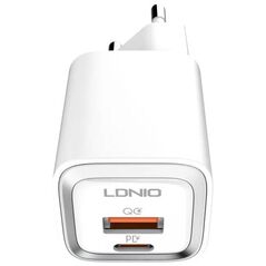 MFi wall charger LDNIO A2318M, USB-C+USB, USB-C to Lightning 20W 6933138700471