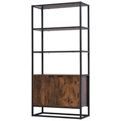 Homcom Βιβλιοθήκη Industrial Style Με 5 Ράφια 40x30x154cm (838-162) (HOM838-162) έως 12 άτοκες Δόσεις