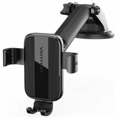 VENTION Auto-Clamping Car Phone Mount with Suction Cup Black Square Type (KCOB0) (VENKCOB0) έως 12 άτοκες Δόσεις