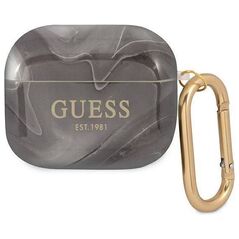 Case APPLE AIRPODS 3 Guess Marble Collection (GUA3UNMK) black 3666339010164