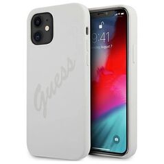 Original Case IPHONE 12 MINI Guess Hardcase Script Vintage (GUHCP12SLSVSCR) beige 3700740495094