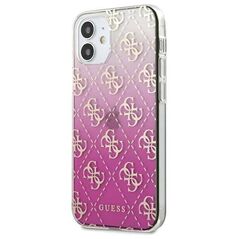 Original Case IPHONE 12 MINI Guess Hardcase 4G Gradient (GUHCP12SPCU4GGPI) pink 3700740481486