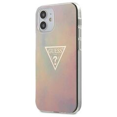 Original Case IPHONE 12 MINI Guess Hardcase Tie & Die Collection (GUHCP12SPCUMCGG01) pink 3700740480670