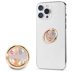 Phone Holder Ring Stand GUESS Flower GURSHCHMAU purple 3666339050399