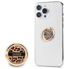 Phone Holder Ring Stand GUESS Leopard GURSHCLEOW brown 3666339050474