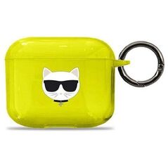 Original Case APPLE AIRPODS 3 Karl Lagerfeld Cover Choupette (KLA3UCHFY) yellow 3666339009243