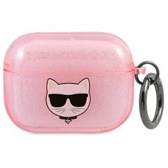 Original Case APPLE AIRPODS 3 Karl Lagerfeld Cover Glitter Choupette (KLA3UCHGP) pink 3666339009182