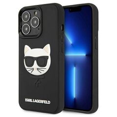 Original Case IPHONE 13 PRO Karl Lagerfeld Hardcase 3D Rubber Choupette (KLHCP13LCH3DBK) black 3666339028152