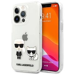 Original Case IPHONE 13 PRO MAX Karl Lagerfeld Hardcase Karl & Choupette (KLHCP13XCKTR) transparent 3666339027407