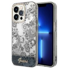 Original Case IPHONE 14 PRO MAX Guess Hardcase Porcelain Collection (GUHCP14XHGPLHG) gray 3666339090739