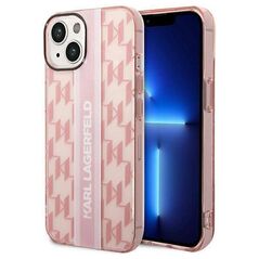 Original Case IPHONE 14 PLUS Karl Lagerfeld Hardcase Mono Vertical Stripe (KLHCP14MHKLSPCP) pink 3666339085292