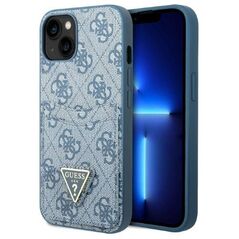 Case IPHONE 13 MINI Guess Hardcase 4G Triangle Logo Cardslot (GUHCP13SP4TPB) blue 3666339047764