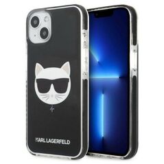 Original Case IPHONE 13 Karl Lagerfeld Hardcase Choupette Head black 3666339048495