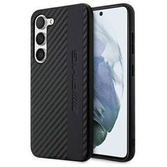 Case SAMSUNG GALAXY S23 Mercedes AMG Hardcase Carbon Stripe&Embossed (AMHCS23SBLSCA) black 3666339113094