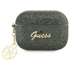 Original Case APPLE AIRPODS PRO 2 Guess Glitter Flake 4G Charm (GUAP2GLGSHA) green 3666339110970