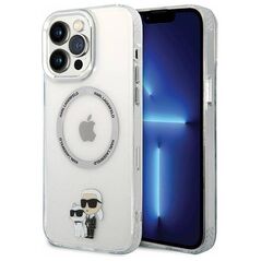 Original Case IPHONE 13 PRO MAX Karl Lagerfeld Hardcase Iconic Karl&Choupette Magsafe (KKLHMP13XHNKCIT) transparent 3666339126353