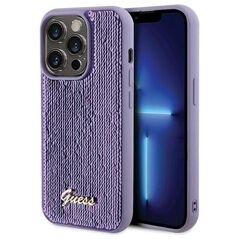 Original Case APPLE IPHONE 15 PRO MAX Guess Hardcase Sequin Script Metal (GUHCP15XPSFDGSU) purple 3666339176259