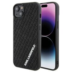 Original Case APPLE IPHONE 15 PLUS Karl Lagerfeld Hardcase 3D Rubber Multi Logo (KLHCP15M3DMKRLK) black 3666339164324