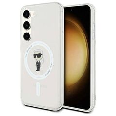 Original Case SAMSUNG GALAXY S23 Karl Lagerfeld Hardcase IML Ikonik MagSafe (KLHMS23SHFCKNOT) transparent 3666339241841