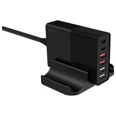 Devia wall charger Extreme PD QC 3.0 75W 2x USB-C 4x USB black 6938595359446