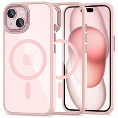 Case APPLE IPHONE 15 Tech-Protect Magmat MagSafe transparentne pink 5906302307999