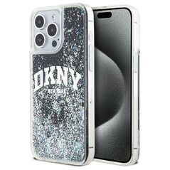 DKNY case for iPhone 15 Pro Max 6,7&quot; DKHCP15XLBNAEK black HC liquid glitters w arch logo 3666339270780