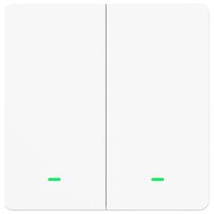 Gosund SW9 Χωνευτός Διακόπτης Τοίχου Wi-Fi για Έλεγχο Φωτισμού με Πλαίσιο και Δύο Πλήκτρα Λευκός (SW9) (GOSSW9) έως 12 άτοκες Δόσεις
