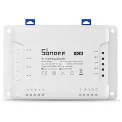Sonoff 4CH R3 Smart Ενδιάμεσος Διακόπτης Wi-Fi σε Λευκό Χρώμα (M0802010003) (SONM0802010003) έως 12 άτοκες Δόσεις