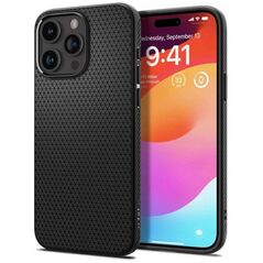 Case APPLE IPHONE 15 PRO Spigen Liquid Air Matte black 8809896750356
