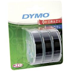 Ταινία Ετικετογράφου DYMO Stamping  (Λευκά Γράμματα σε Μαύρο Φόντο) (S0847730) (DYMOS0847730) έως 12 άτοκες Δόσεις