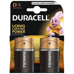 Duracell Αλκαλικές Μπαταρίες D 1.5V 2τμχ (DDLR20)(DURDDLR20) έως 12 άτοκες Δόσεις