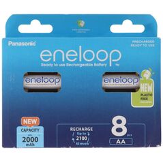 Panasonic Eneloop Επαναφορτιζόμενες Μπαταρίες AA Ni-MH 2000mAh 8τμχ (37833094) (PAN37833094) έως 12 άτοκες Δόσεις
