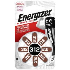 Energizer Μπαταρίες Ακουστικών Βαρηκοΐας 312 1.4V 8τμχ (22579117) (ENE22579117) έως 12 άτοκες Δόσεις