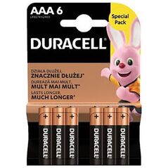 Duracell Αλκαλικές Μπαταρίες AAA 1.5V 6τμχ (DAAALR03MN24006) (DURDAAALR03MN24006) έως 12 άτοκες Δόσεις